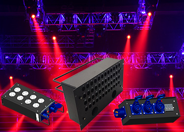 Stage power and audio distribution